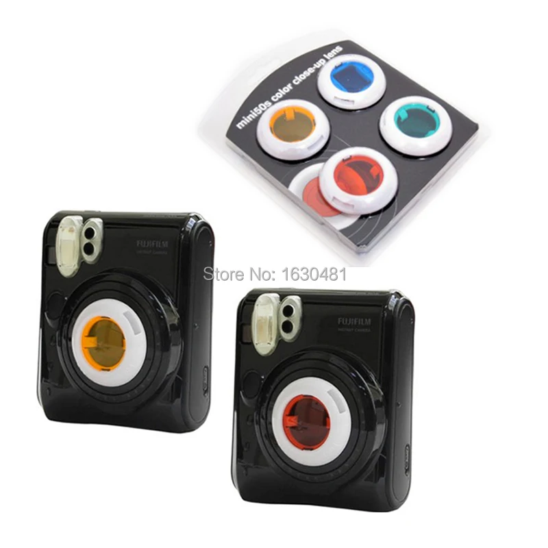 4 шт. цветной фильтр для объектива для Fujifilm Fuji Instax Mini 50s мгновенная камера