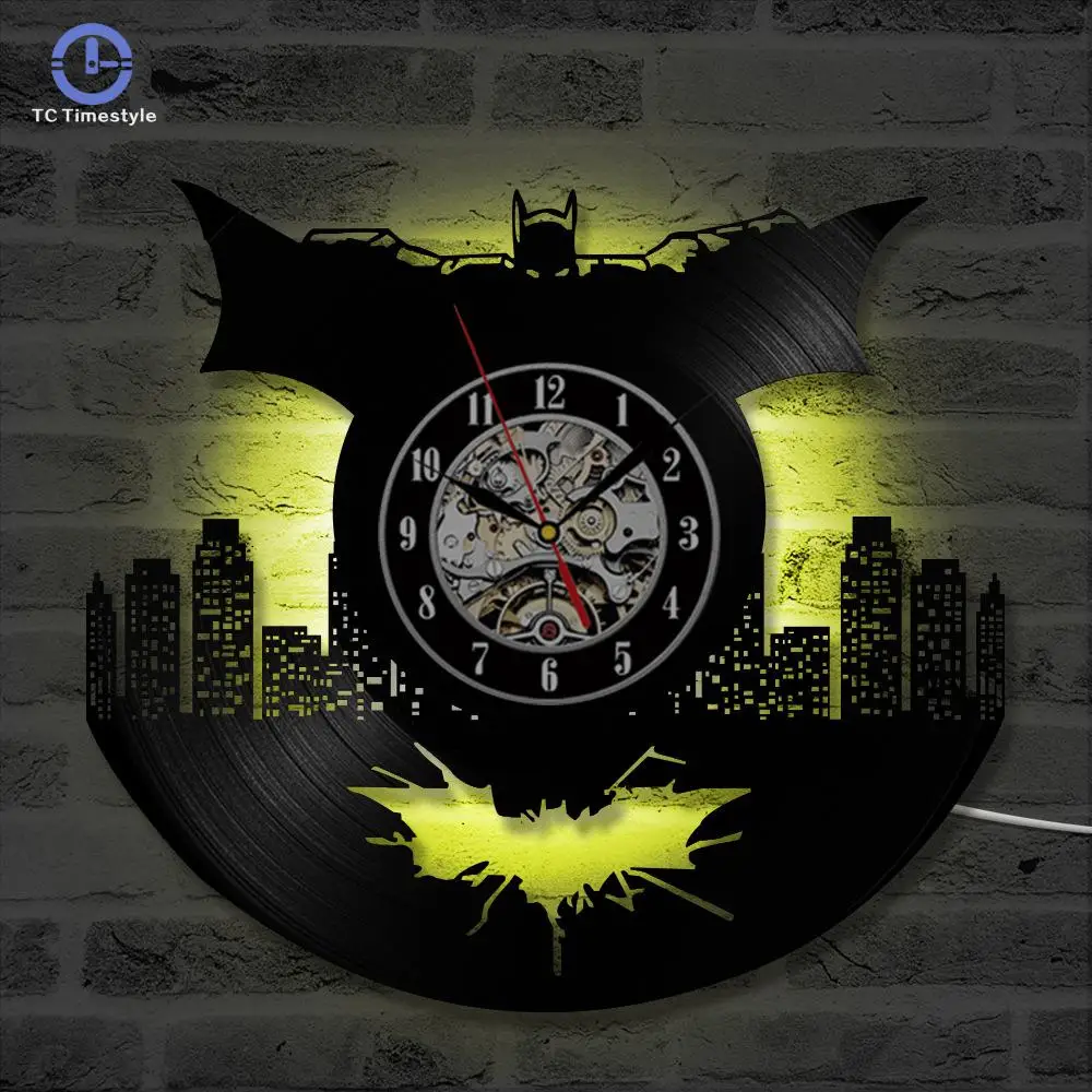 Fcssband Comprar Reloj De Pared Vinilo Batman Accesorios