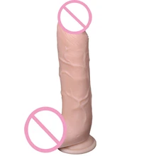 Anal dildo lesbian Rubber Penis inch penis Strapless Sex products for women Suction Cup Big dick huge Medical Silicone Dildo