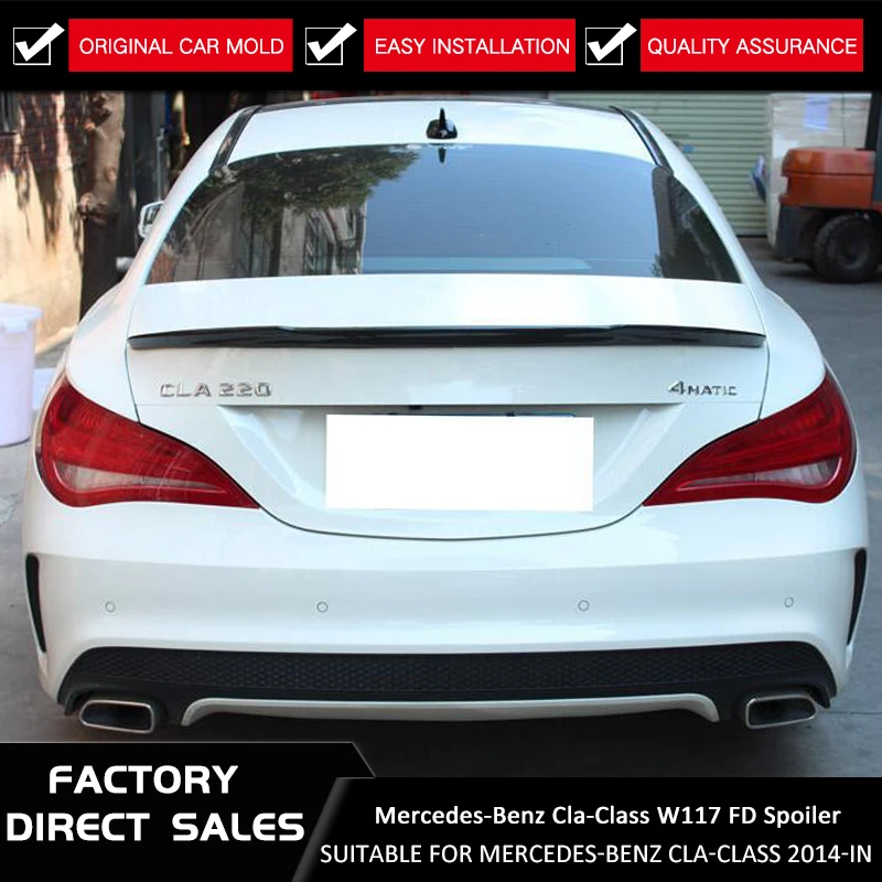 УГЛЕРОДНЫЙ спойлер для Mercedes CLA W117 AMG стиль FD класс C117 задний из углеродного