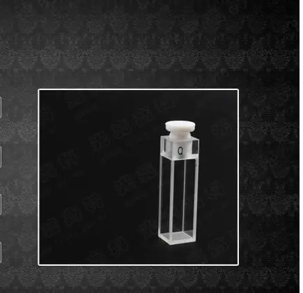 

10 mm 3.5ml New Standard Fluorescence Quartz Cuvette with PTFE Stopper