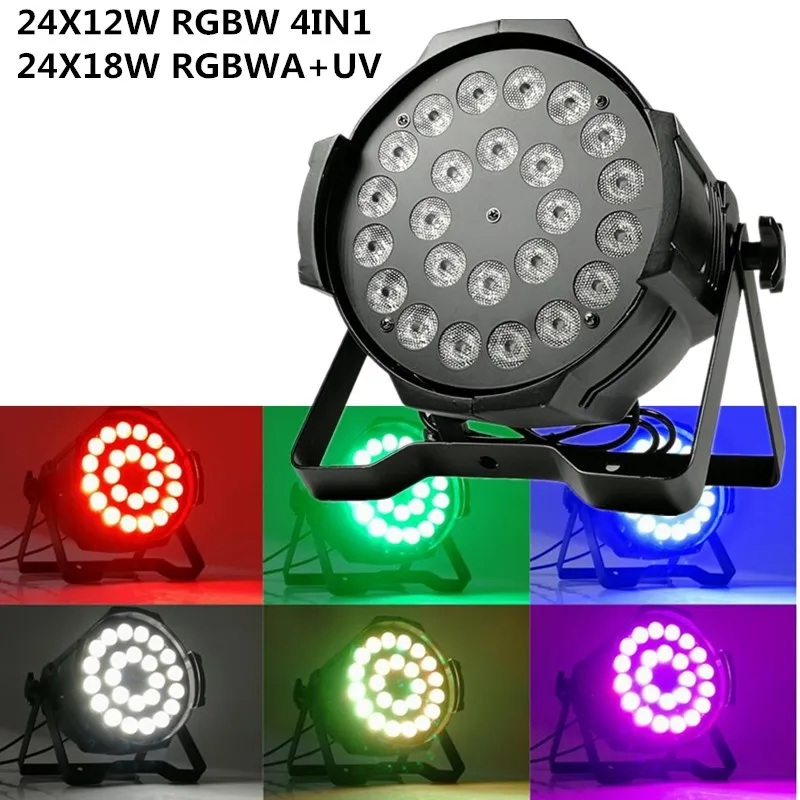 RGBW 4 в 1 24X12W светодиодный светильник PAR/RGBWA + UV 6 PAR dmx512 управление DJ профессиональное