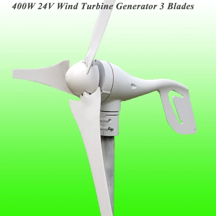 Горячая 3 лезвия домашнего использования жилые CE/ROHS/ISO9001 одобрены 400 Вт 24 В ветряная турбина NSK подшипники ветрогенератор