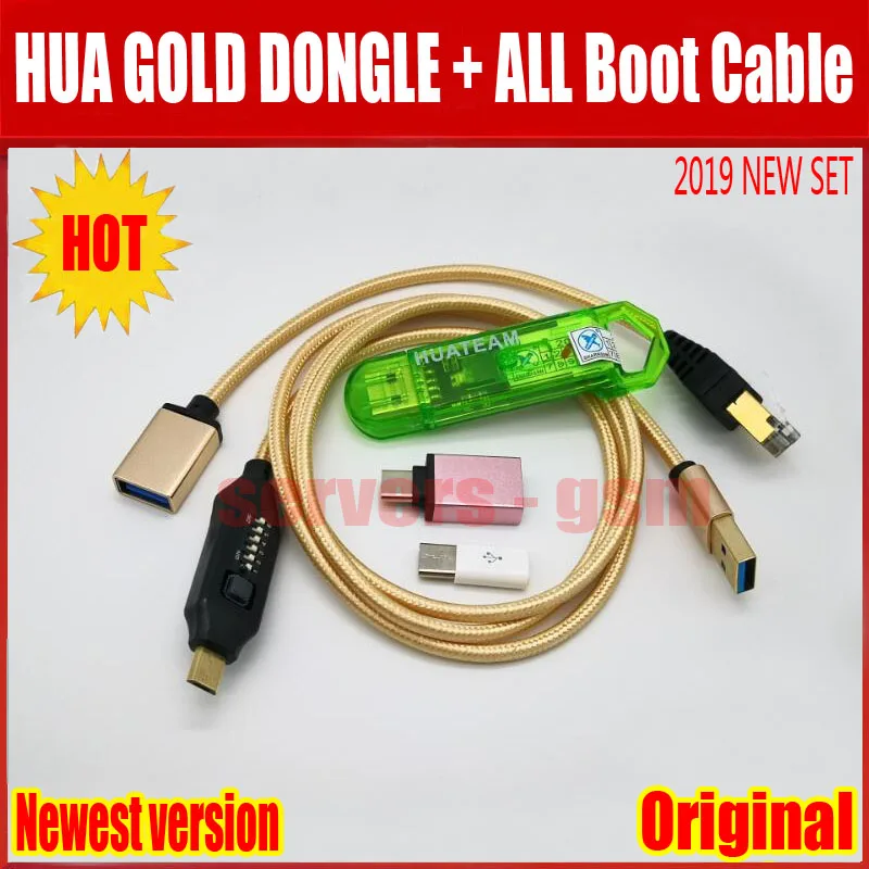 

2019 NEW ORIGINAL HUA GOLD DONGLE / HUATEAM GOLD KEY+ UMF cable (Ultimate Multi-Functional Cable) All boot cable