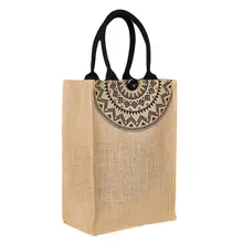 Женская Льняная сумка через плечо для покупок, пляжная сумка, школьная сумка, сумки