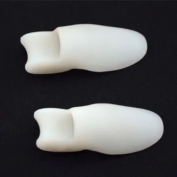 

White soft Silicone 9*2.5*1.8CM Foot Toe Rectifier Hallux Toe Malformation Appliance Straighteners Braces Hallux Ptotector