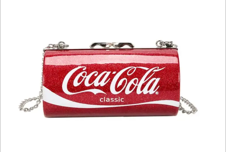 

Bucket Bag Female 2018 Printing Shoulder Diagonal Package Female Personality Three-Dimensional Cans Cola Bag Girl Cell Phone Bag