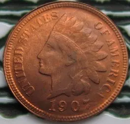

wholesale Replica 1907 Indian head cents coin copy 100% coper manufacturing