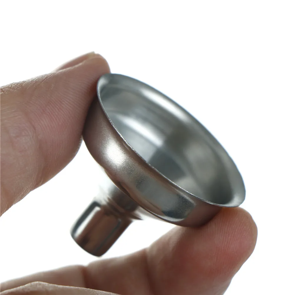 8mm Stainless Steel Funnel Filler For Most Hip Flasks Wine Whisky Pot Wide/'Mo lq