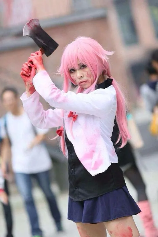 Индивидуальный Дневник для будущего Mirai Nikki Gasai Yuno карнавальный костюм аниме на