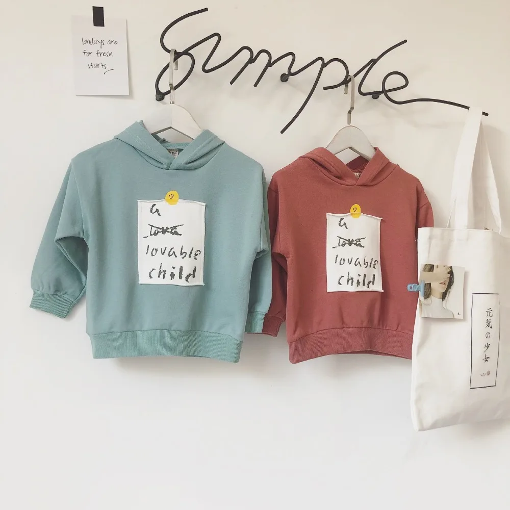 

1-5Y Kids Boys Girls Fashion Autumn Winter T Shirt Long Sleeve Cotton Children's Hoodied Tee Tops Boy Clothes