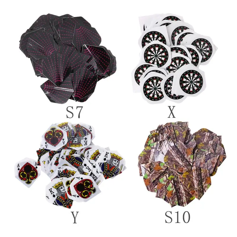 

50pcs Standard Dart Flights Nice Outdoor Wing Tail Professional PVC Darts Flight