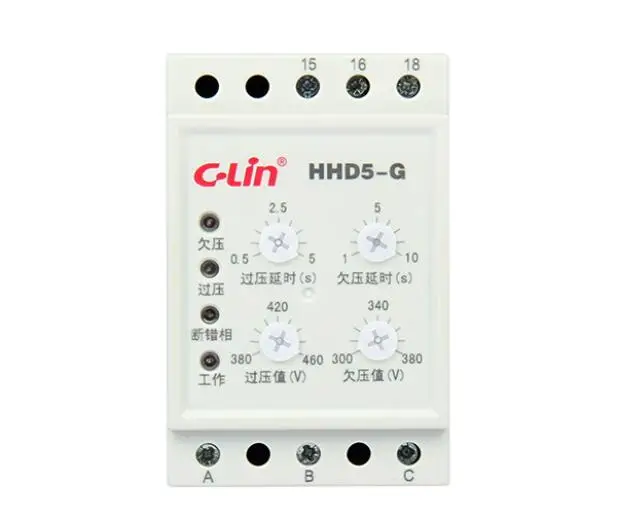 Xin Ling HHD5 G фаза перенапряжения реле контроля последовательности фаз AC380V|relay| |