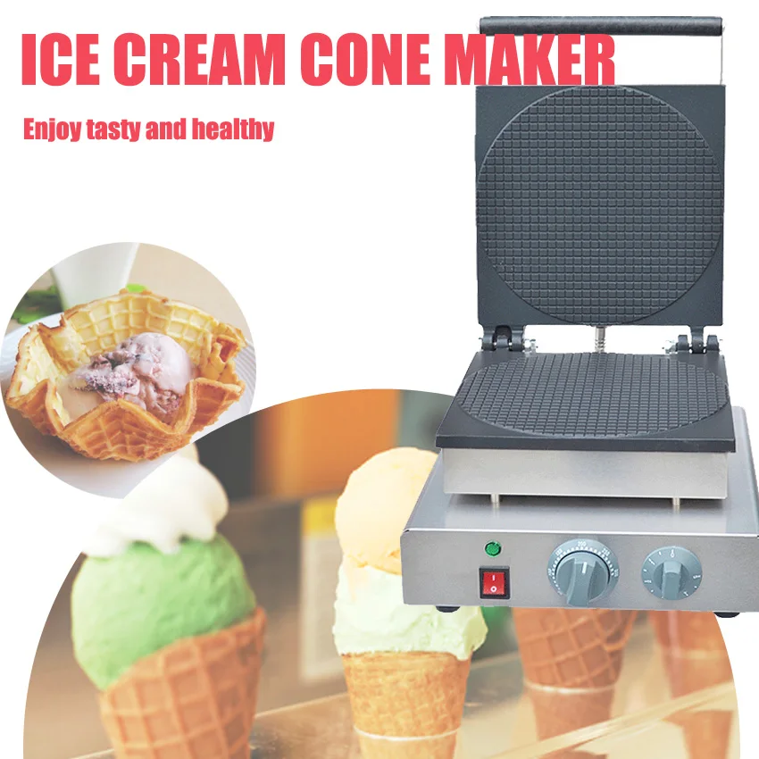

Free shipping High quality Electric Non-Stick ice cream cone maker cone machine egg roll machine 110V or 220v 1750w