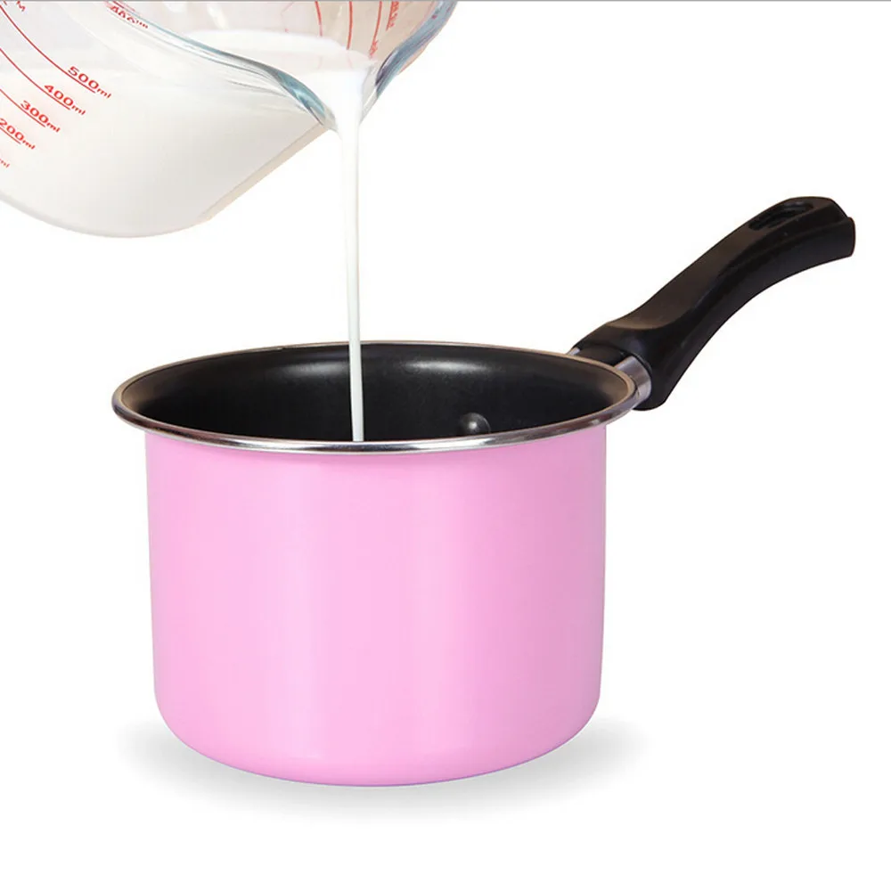 

Kitchen Useful Portable Carbon steel Soup Pot Cooking Tool Non-stick Milk Pot Mini Sauce Pan Stockpot