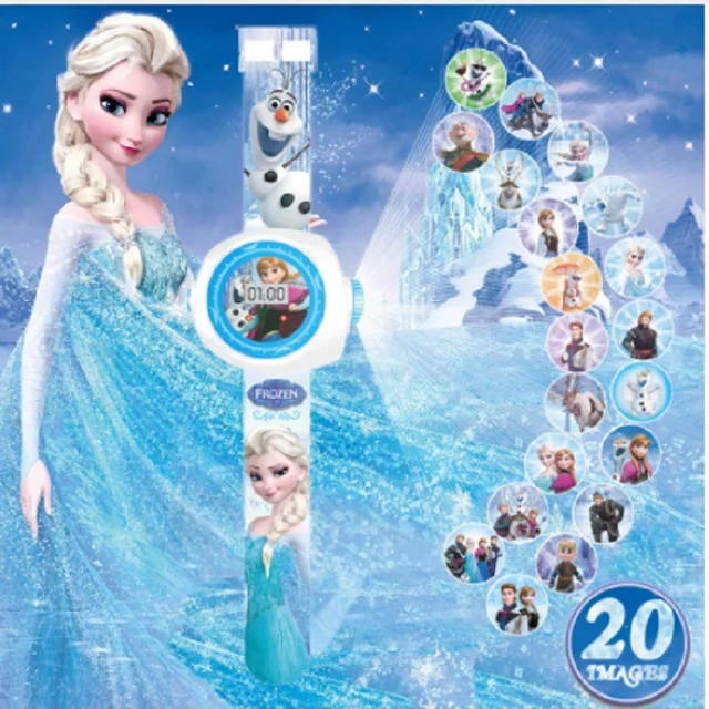 Princess Elsa Kids LED Digital Watches Cartoon Projection Children Watch For Boy Princess Elsa Kids LED Digital Watches Cartoon Projection Children Watch For Boy