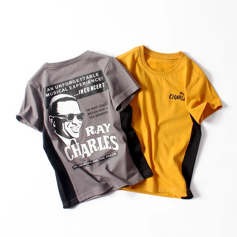 

Boys Short Sleeve T-shirts Summer 2019 Kids T-shirts For Boys Children Cotton Tops Tees Characteristic Print Fashion Clothing