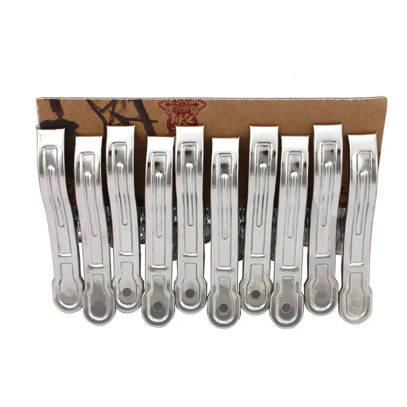 Buy 10PCS Stainless Steel Beach Towel Clips Keep Your