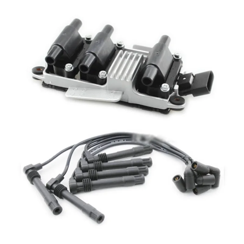 

High voltage line Ignition Coil for AUDI A4 A6 A8 VW PASSAT SKODA SUPERB 078905104,078905104A,078905101,078905101A,IIS261,CU1207