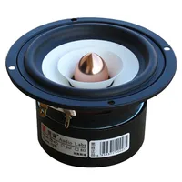 2 Piece Audio Labs Top end 4'' Full Range Speaker unit sets bass treble Aluminum Bullet 2 Layer Paper Cone for DIY home theater 1