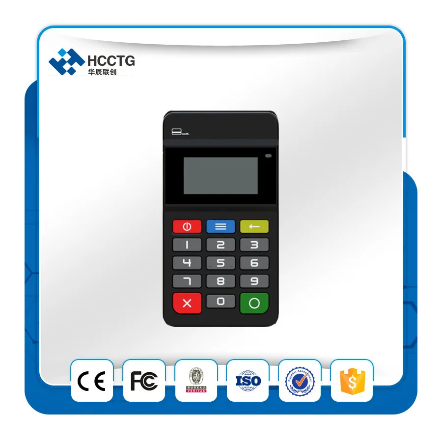 MPOS Терминал l считыватель магнитных карт NFC/IC чип считыватель карт с клавиатурой Bluetooth интерфейс HTY711