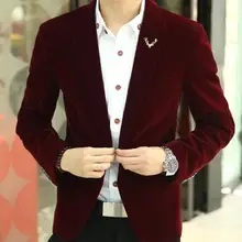 Мужской брендовый Блейзер Куртка Новое поступление, горячая Распродажа продвижение мужской одежды Фабричный блейзер мужской красный бархат