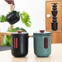 TANGPIN ceramic teapot gaiwan with 4 cups a tea sets portable travel tea set drinkware