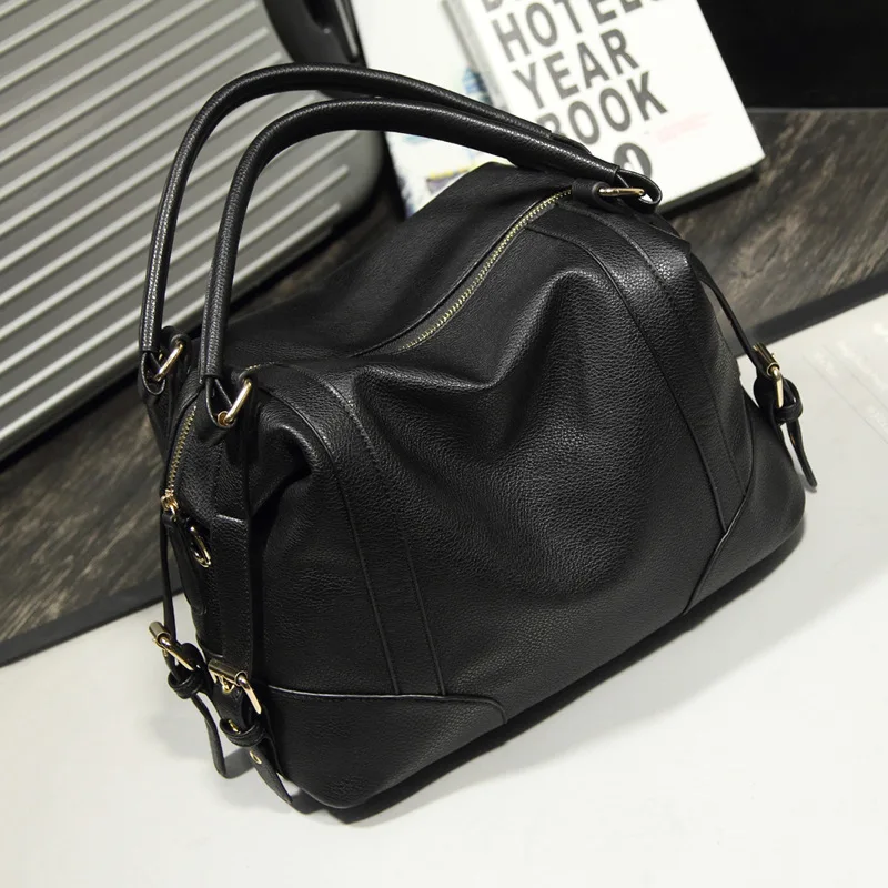 2018 New Arrivals Black Famous Top Handle Hobos Bag Handbags 2018 New Arrivals Black Famous Top Handle Hobos Bag Handbags Women Soft Leather Zipper Las Shoulder Bags In From