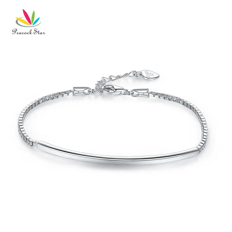 Павлин звезда Твердый браслет из стерлингового серебра 925 пробы модный подарок на день рождения и свадьбу CFB8026