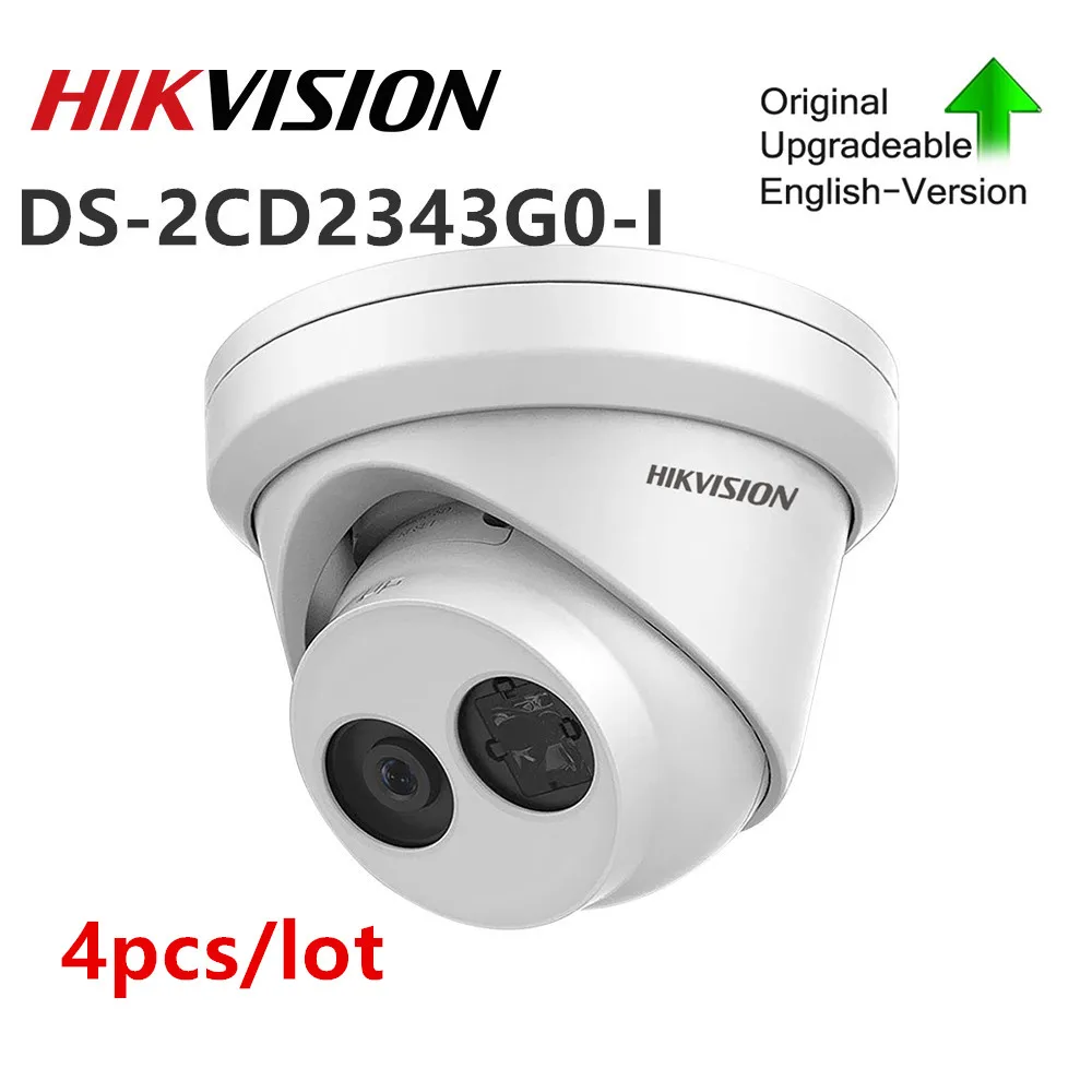 

Hikvision original IP Camera DS-2CD2343G0-I 4MP Network Turret Waterproof IP67 camaras de seguridad inalambricas para el hogar