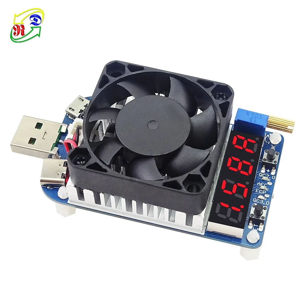 Détail des ports de sortie du Chargeur RC Intelligent HD35/HD25 2S-6S LiPo 7A avec Balance USB, avec câbles branchés.