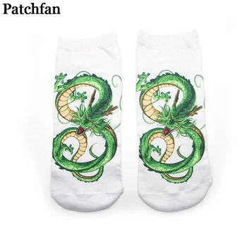 

12pairs Patchfan Dragon ball Shenron New Arrival Cartoon Anime Printed Women Ankle Socks Kawaii party favor cosplay gifts A2084