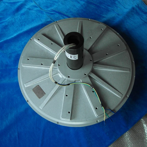 

PMG700 5kw 380VAC 100RPM vertical axis wind turbine disc coreless Low RPM Three Phase Permanent Magnet Alternator Generator