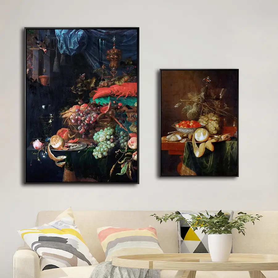 

Home Decoration Print Canvas Art Wall Pictures for Living Room Poster Paitings Netherlandish Jan Davidsz de Heem Flowers