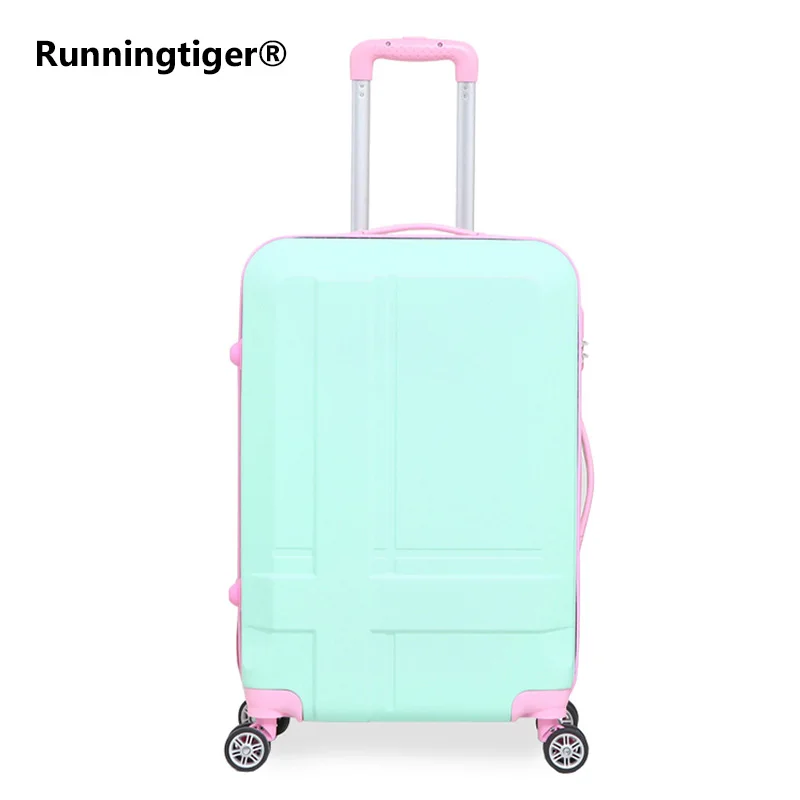 

Woman Travel suitcase business ABS trolley case students Travel waterproof luggage 24/20inch Boarding box travel bags with wheel