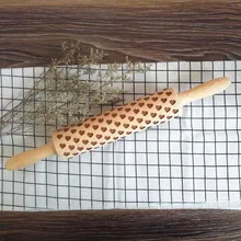 Деревянная Скалка Для выбивания выпечки печенье лапши печенье, фондан, пирог тесто ролик LKS99