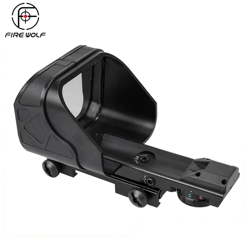 

FIRE WOLF Tactical Scope Hunting Optics Riflescope Holographic Big Red Dot Sight Reflex Reticle Hunting Gun Accessories