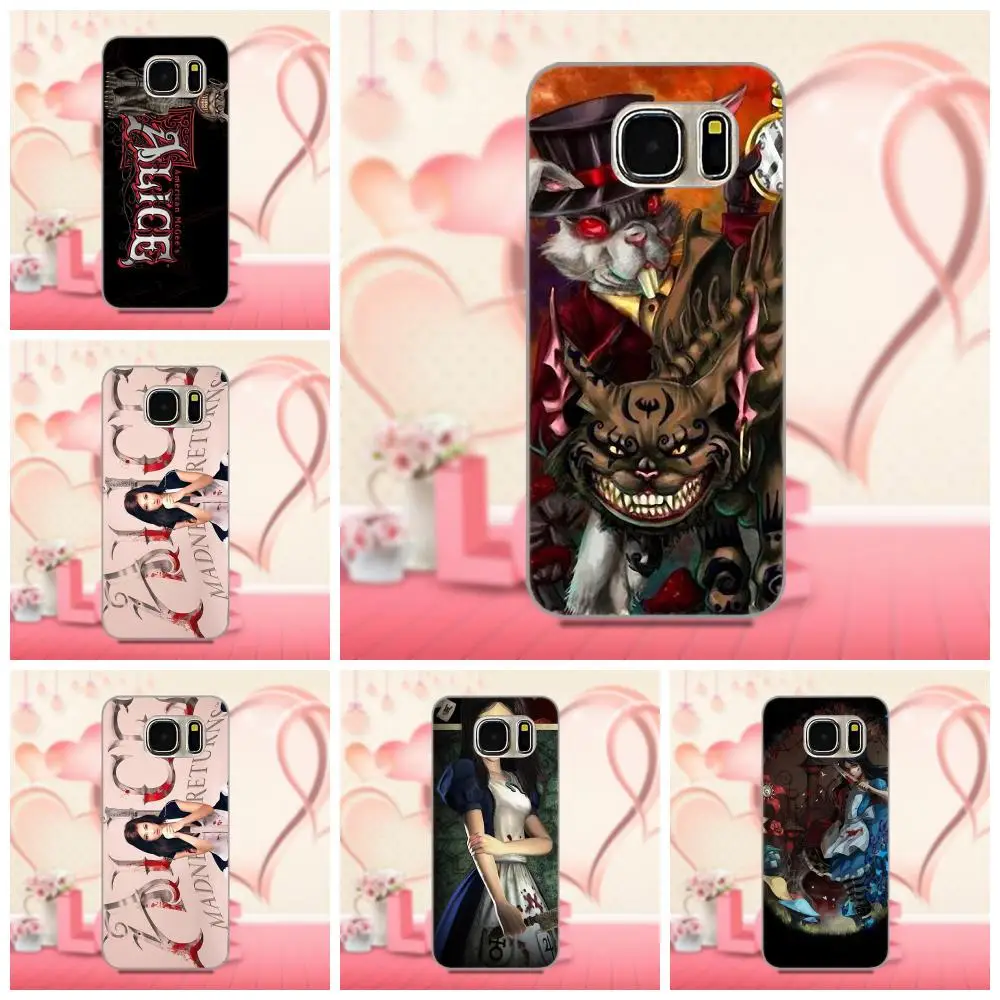 Видеоигры Alice American Mcgee Design Красочные для Samsung Galaxy A3 A5 A7 J1 J3 J5 J7 2016 2017 S5 S6 S7 S8 S9 edge Plus |