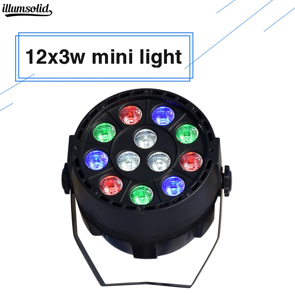 Led Par 12X3W Rgbw Mini Mix Colour Wash Wall Dmx Controller Flat Can Dj Stage huismerk kopen in de aanbieding
