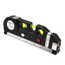 Gzhengtong 1pcs Black Multipurpose Car Laser Level measure Line/Measure Tape Ruler Auto Adjusted Standard and Metric Rulers