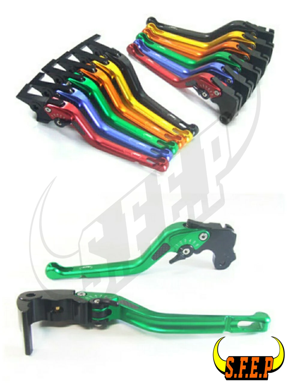 3D Long CNC Adjustable Motorcycle Brake and Clutch Levers with Carbon Fiber Inlay For Suzuki