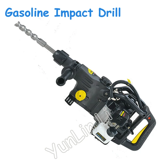 Taladro de impacto inalámbrico de gasolina, máquina de perforación de doble  uso, martillo eléctrico, taladros y