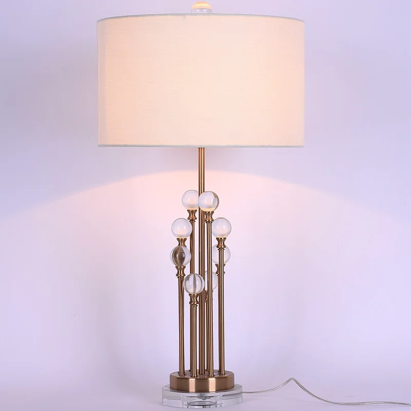 

TUDA 36X73cm Free Shipping American Style Table Lamp Creative Fashion Design Crystal Table Lamp LED Table Lamps For Living Room