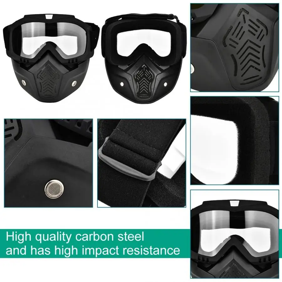 Защитная маска против запотевания, защитная маска для всего лица, Противоударная защитная маска для глаз и носа