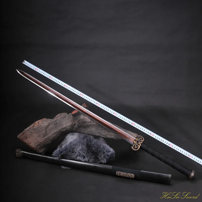 Hand Forged Chinese Han Sword Reding Blade Sharp Edge Real Sword Vintage Best Gift