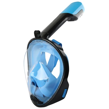 

Full Face Snorkeling Mask Underwater Anti Fog Diving Mask with Breathable Tube Snorkel Swimming Training Scuba Diving Mask