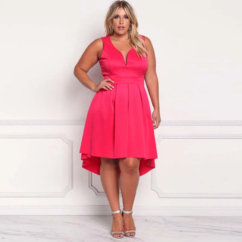 

WHZHM Trumpet Black Big Size Dress Women Draped Sleeveless V-Neck Vestido Red Plus Size 3XL Sexy Yellow Party Dress Jurken Femme