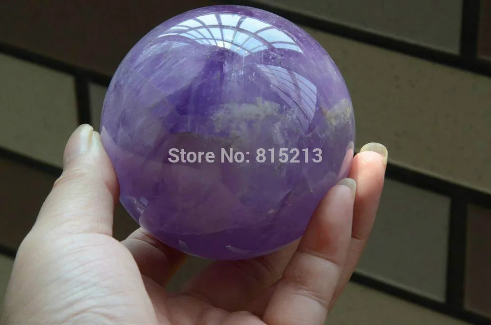 ddh00763 NATURAL AMETHYST PURPLE QUARTZ CRYSTAL BALL SPHERE | Дом и сад