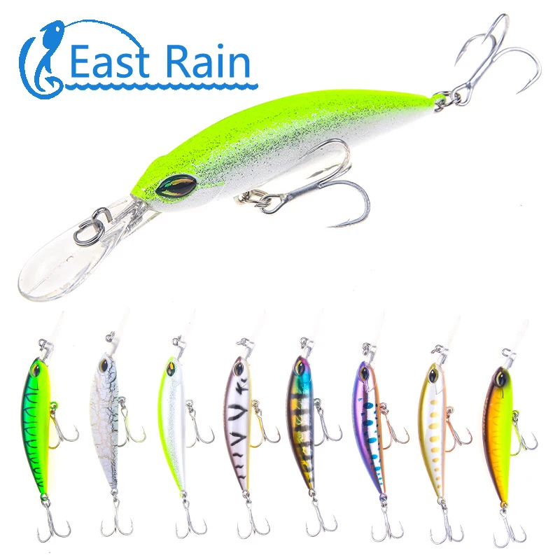 East Rain 3.94in Minnow рыболовная приманка медленно Тонущая коленчатая искусственная