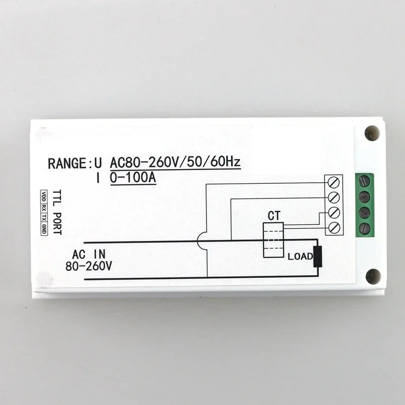 Цифровой измеритель мощности переменного тока 80-260 В 100А ватт вольтметр Ампер Амперметр счетчик энергии с тестером напряжения переменного тока с трансформатором